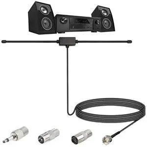 Universal Car Stereo AM FM Dipole Antenna Hidden Adhesive Mount AM FM Radio Antenna for Vehicle Car Truck SUV