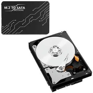 M.2 Adapter To 2.5 SATA Enclosure with 7mm Case M.2 SATA SSD B KEY To SATA3.0 Adapter Converter Support 2230 2242 2260 2280 SSDs