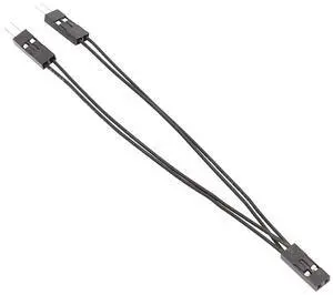 Dupont Terminal Wire 2.54mm 1 Female To 2 Male Jumper Splitter 10cm 2 Pins for PC Motherboard Power SW/Reset HDD Hard Drive