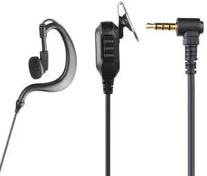 3.5mm Walkie Talkie Headset with PTT Mic Earphone Earpiece Headphone Multifunctional Accessories for ICOM YAESU Radio
