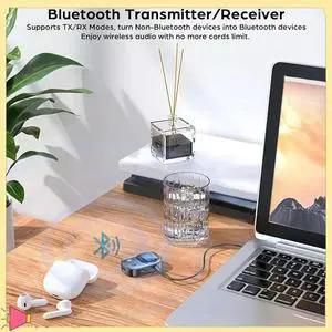 1 Piece Wireless Audio Adapter Mini Portable Wireless Audio Adapter With LED Display For TV/PC/Car/Home Stereo