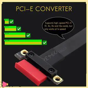 Pci-E Pci Express 1X To 1X Slot Riser Card Converter Extender Ribbon Adapter Extension Cable Pci-E X1 Gold Plated For Btc Mi