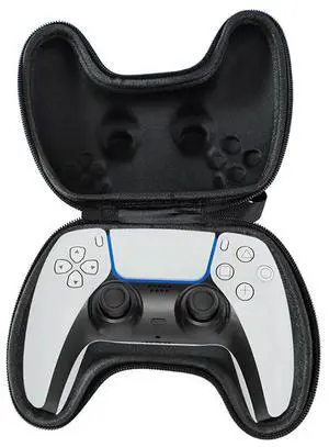 Hard EVA Controller Bag for 5/PS5 Dualsense Gamepad Zipper Protective Case Game Console Outdoor Carrying Box