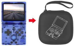 Handheld Game Console Case Shockproof Protective Bag with Handle Console Carrying Bag for ANBERNIC RG35XXSP Retro Game Console