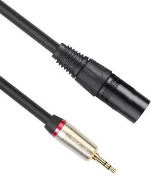 3.5mm Stereo TRS Male To XLR 3Pin Male Extension Cable 0.3m Audio Cable Adapter Wire Accessories for Headphone Microphone Mixer