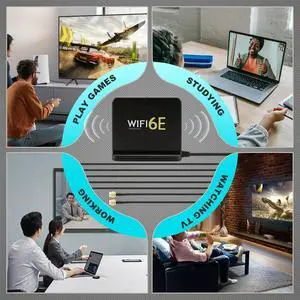 6E 2.4G 5G 6G Triple Dual-Band Extension Cable SMA Antenna Signal Amplifier Wireless Network Card Router