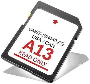 1 PCS A13 Navigation Card Latest 2022 Navigation Card Maps Sync System Update USA/Canada Maps GM5T-19H449-AG Plastic