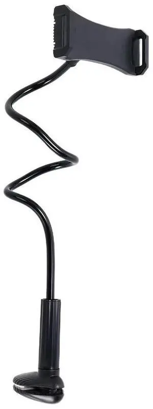 Universal Mobile Phone Holder Flexible Arm 360 Mount Clip Gooseneck Tablet Holder Adjustable Tablet Holder Black