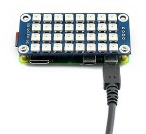Waveshare Extension Board Module For Raspberry Pi Full Color RGB Light Programming Controller For Raspberry Pi 5/4B/3B+ Modu