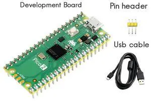 For Raspberry Pi Pico 2-M Development Board RP2350 Microcontroller ARM Cortex-M33 Hazard3 RISC-V Soldering Pin Header