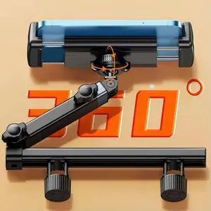 Car Headrest Tablet Holder Stand for 6-12.9inch Phone/Tablet Rotating Telescopic Tablet Bracket for Car Style:A