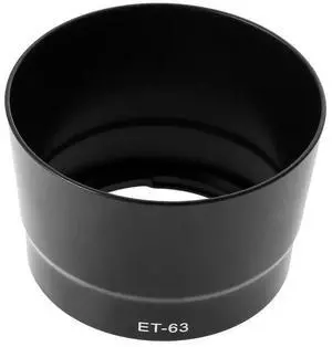 1 PC ET-63 Bayonet Lens Hood Reversible Lens Hood Shade Lens Hood Lens Hood Shade Replace for EF-S 55-250mm F/4-5.6 IS STM