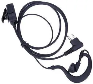 1m PTT Mic Earpiece Headset for Walkie Talkie Air Tube Earpiece Headset Replacement for CB Radio CP88 CP040 CP100 CP110