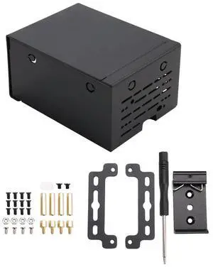 For Raspberry Pi 5 Industrial Grade Large Space l Case For Active Cooler Pcle/Poe HAT