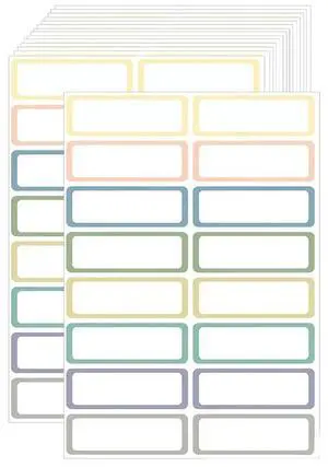 15 Sheet Self-Adhesive els Multipurpose Rectangular els Stickers Waterproof Sticky Notes Oil Resistant for Home Classroom