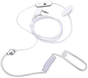 2 Pin Acoustic Tube PTT MIC Earpiece Earphone Walkie Talkie Headset with Microphone 2 Pin Acoustic Tube Earphone for Baofeng