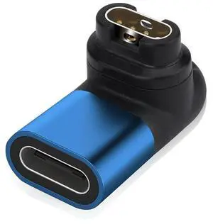 Type C Charger Base Adapter Replacement Charging Connector Watch 90 Degree Elbow Accessories for Garmin Fenix 7/7S/7X/6
