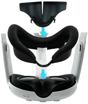 Silicone Nose Pad Cushion Breathable Anti-Leakage Protective Cushion Comfortable for Quest 3 Headset Accessories