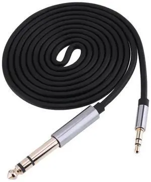 3.5mm Male to 6.35mm Male Stereo Audio AUX Adapter Connector Jack Cable 3.5mm Male to 6.35mm Male Stereo Audio AUX Adapter Connector Jack Cable