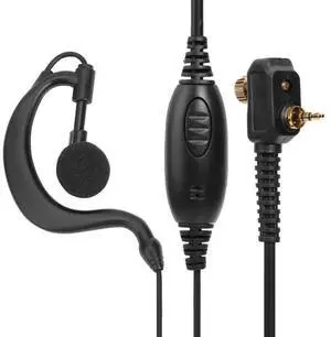1 Pin G Shape Clip-Ear PPT Earpiece Earhook Earphone Mic for MTH600