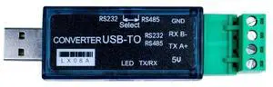 LX08A USB To 485,USB To RS232 485 Double Function Converter Two-Way Transparent Transmission 500M Serial Cable