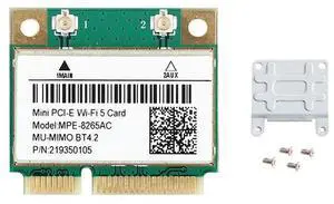 MPE-8265AC Wireless Half Mini PCI-E Card 5 Dual Band 802.11AC 2.4Ghz 5Ghz Network Card