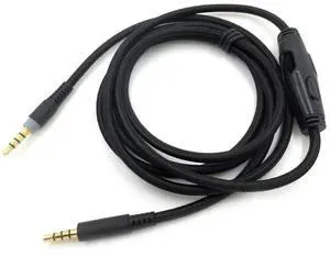 1.5m Headphone Audio Cable Cord Line Replacement Headphone Speaker Wire Line Aux Cord Speaker with Tuning for HyperX Cloud
