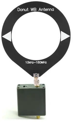Donut Broadband Antenna Frequency 10kHz-180MHz Donut Antenna Shortwave Antenna for All Radios