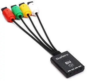 Bluetooth Wireless Game Controller Adapter for Nintendo 64 N64 Console Support Up to Four Wireless Game Controller