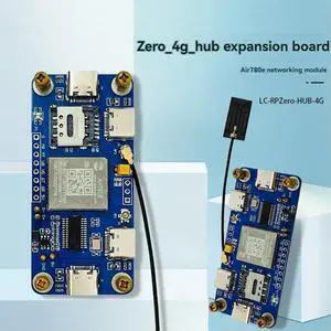 4G HUB Expansion Board Air780e Networking Module 4G CAT1 LTE Ethernet Module for Raspberry Pi Zero Dedicated