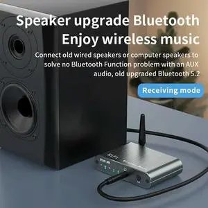 Aptx HD/LL Bluetooth Audio Transmitter Receiver AUX Type-C Multipoint Dual Stream CD Sound Hifi Wireless Adapter