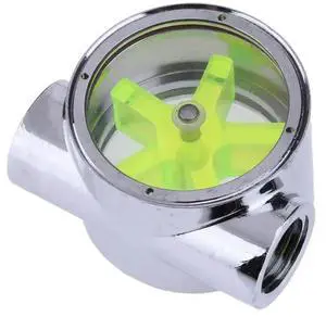 G1/4 5-Leaves Impeller l Water Flow Meter  44 X 35 X 25 mm cooler accessory for PC Water Cooling System