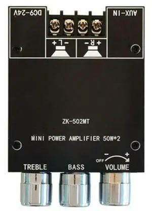 2x50W Subwoofer Amplifier Board 2.0 Channel High Power Audio Stereo Amplifier Board for Home Theater