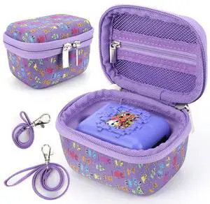 EVA Hard Carrying Case Anti-scratch Protective Hard Case with Lanyard&Hand Strap for Bitzee Digital Pet Interactive Virtual