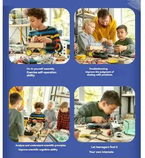 DIY Traffic Signal Light Kit Programming Kit with U+ Program Card Compatible with for Mixly
