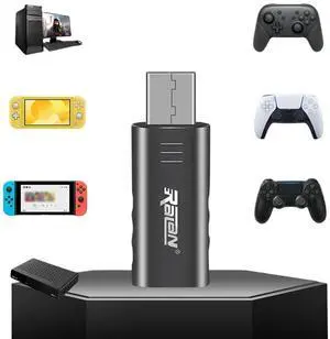 Gamepad Converter USB Receiver Bluetooth-Compatible 5.3 Controller Adapter Wireless USB Adapter for Switch PC PS4 PS5 Gamepad