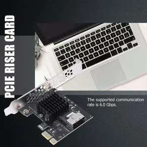 PCIE Riser Card PCIE 1X To Mini SAS SFF-8087 SATA3.0 6Gbps Adapter Card Hard Drive Expansion Card For Chia Mining