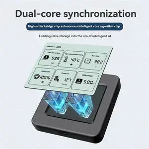 Shuole M.2 NVME SSD Enclosure With Screen Display USB 3.2 Gen2 Type-C 10 Gbps External M2 Case Only For 2242 M.2 NVME SSD