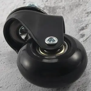 5 Pcs Replacement Chair Caster Wheels 2 Inch, Heavy Duty Wheels With Plug-In Stem 7/16 X 7/8 Inch,Quiet & Smooth Rolling