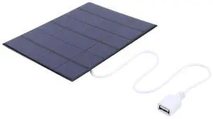 USB Solar Power Bank 5W 6V Solar Charger Monocrystalline Power Emergency Panels for Mobile Phone/3-5V Charging