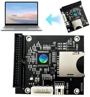 SD Card To 3.5inch 40Pin IDE Hard Disk Drive Adapter 40Pin IDE Hard Drive Adapter Converter Support for Dos Linux