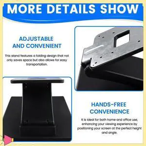 Desktop Monitor Holder 10-24Inch Monitor Stand Portable Adjustable Folding Support
