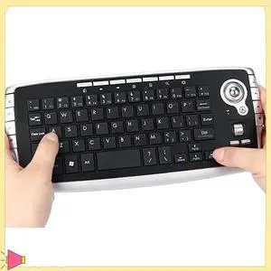 Trackball Keyboard Scroll Wheel Mini USB Keyboard Two-In-One Mouse And Keyboard Set