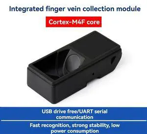 All in One Thin Type Finger Vein Module, USB Drive-Free Adaptability, Built-in Cortex Core, UART Communication Interface