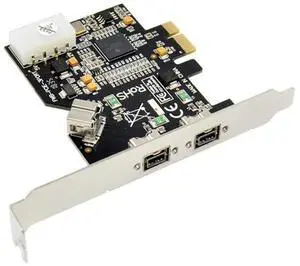 PCI Express PCI-E X1 To 3 Ports 1394B Controller Card Add On Card For Firewire 800 IEEE 1394 B 2+1 Camera Video Capture