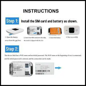 4G Router MiFi 150Mbps Modem Car Mobile Wireless Hotspot Support 10 Users with Sim Card Slot