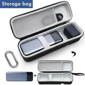 Carrying Case EVA Waterproof Shockproof Anti-scratch with Hand Rope & Carabiner for Anker 737 Power Bank (PowerCore 24K)24000mAh