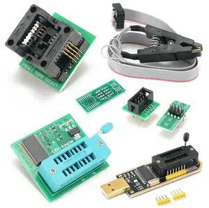 SOIC8 SOP8 Test Clip Online Programming BIOS USB Programmer Module Kit CH341 Programmer Complete Kit for EEPROM BIOS/SOP8/SOP16 SOIC8 SOP8 Test Clip Online Programming BIOS USB Programmer Module Kit CH341 Programmer Complete Kit for EEPROM BIOS/SOP8/SOP16