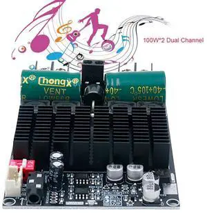 ZK-2001 TPA3221 Pure Rear Stage Digital Power Amplifier Board Stereo Audio Amp DC 10-30V for Car Home Speaker Subwoofer