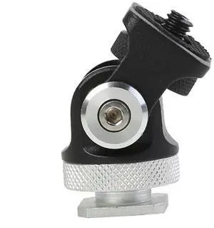 Mini Hot Shoe Stand Camera Monitor Mount 180 Degree Tilt Arm Bracket Adapter